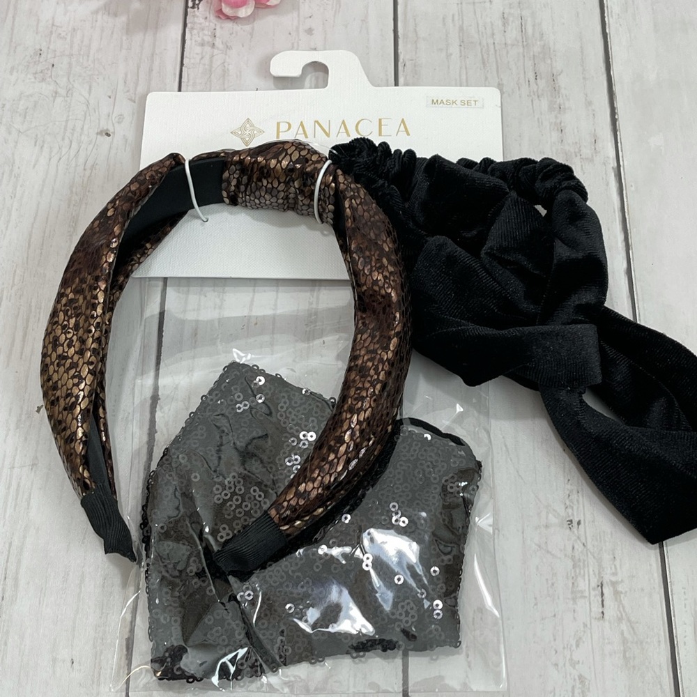 Panacea Headband and Face Mask Set